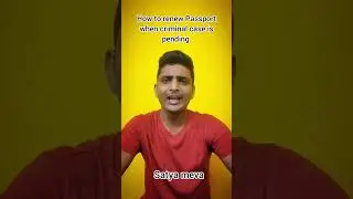 How to Renew Passport when Criminal Case is Pending 😰 #law #status #lawstudents #naatunaatu