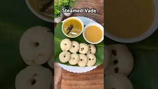 Urad dal recipe | Steamed vade | Medu vade recipe | Vade recipe | Vada | Sambhar Vada | Idli #shorts