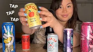 Tapping on Soda Cans (ASMR) - Olipop, Alani, etc.