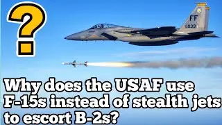 Why does the USAF use F-15s instead of stealth jets to escort B-2s #f15 #f15c #f15eagle #b2spirit