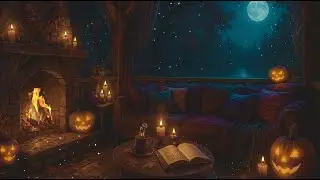 ✨Witchy Halloween Fireplace Ambience 🔮  Practical Magic Inspired Lofi for a Cozy Autumn Night