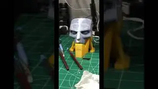 Filling gaps in the ABC Warrior 3D print