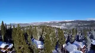 X88-J2 flying over snow