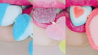 ASMR Gummi Marshmallow Love Soft Chewing Sounds 