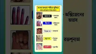 নখের রঙ বলছে শরীরের রোগ! 😲 | Nail Health Signs Bangla | Health Awareness Shorts