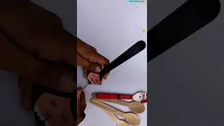 DIY wooden spoon craft idea💡 #shortvideo #shorts #drawing @colourfulposter7508