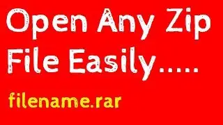 How to open rar and zip files easily | Easily open any type zip file