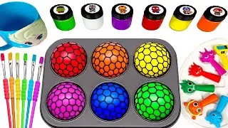 ASMR Oddly Satisfying | DIY How To Make GIANT EGGS Candy and Melting Slime