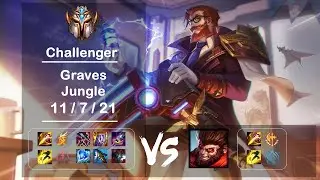 Jungle Graves vs Monkey King KR Challenger Patch 12.21