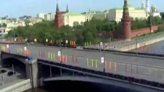 President Putin Police Escort to the Kremlin