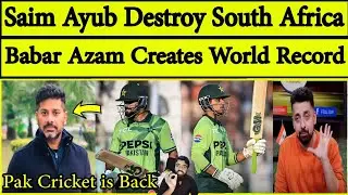 Indian Media on Pakistan Beat South Africa & Won Series | Saim Ayub & Babar Azam Hero | Pak vs SA