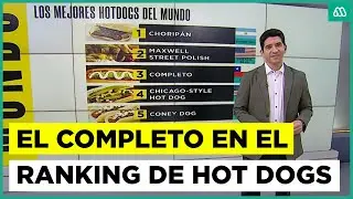 Completo queda tercero en ranking mundial de hot dogs