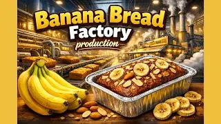 Inside a Modern Banana Bread Factory: The Process of Fresh Bananas to Tasty Loaves