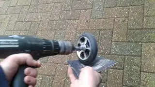 Fixing a flatspot on a scooter wheel easily