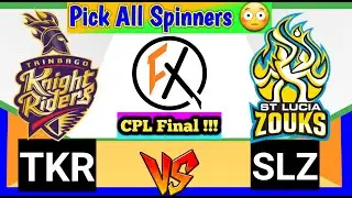 TKR vs SLZ CPL Final : tkr vs slz dream11 team | tkr vs slz finals | tkr vs slz Dream11 | dream11