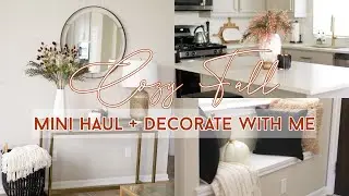 FALL HAUL + DECORATE WITH ME 2021! | COZY FALL HOME TOUR | SIMPLE/MINIMAL FALL DECOR IDEAS 🍂