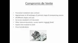 French Legal Terminology in Contracts for the sale of Residential Property in France