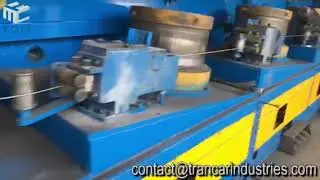 Stainless steel carbon steel wire polishing machine PLC wire rod linishing machine from Trancar