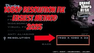 GTA San Andreas Full Screen Resolution Fix 1920 x 1080 Easily 2025