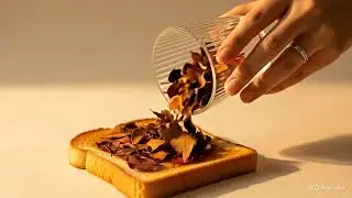 Leaves on bread Asmr 😌 #asmr #viralvideo #youtubeshorts 