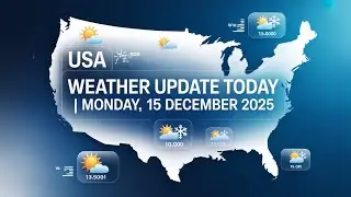 Прогноз погоды в США на сегодня | Понедельник, 15 декабря 2025 г. #USAWeather #weatherupdate #Dec...