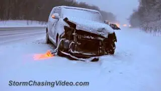 4/18/2013 Stearns County, MN Winter Storm B-Roll