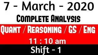 7th March Complete Analyis And Exam Review with Questions