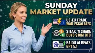 Market Update: US-EU Trade War, Steak &rsquo;n Shake Buys $10M Bitcoin & Baidu AI Beats GPT | Jan 18, 2026