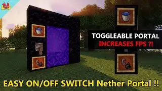 Nether Portal ON / OFF Switch - Minecraft 1.16/1.15 ( MINECRAFT TUTORIAL )