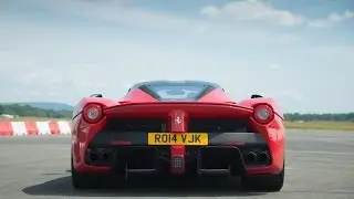Chris Evan's Ferrari LaFerrari - Startup, Accelerations and Flybys at Dunsfold!