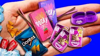 12 DIY MINIATURE FOOD AND DRINKS ~ REALISTIC MINI HACKS AND CRAFTS