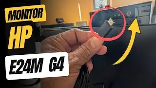 C&oacute;mo conectar y configurar la c&aacute;mara integrada del Monitor HP E24M G4?