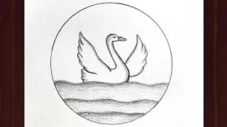 Easy Swan Drawing for Beginners || Step by Step Swan Drawing || Easy Pencil Drawing Ideas