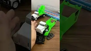 [ASMR] Unboxing & Review Satisfying Video: JCB Two DustCart Garbage Truck #jcb #shorts #asmr