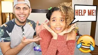 HUSBAND DOES MY NATURAL HAIR! (MUST WATCH)