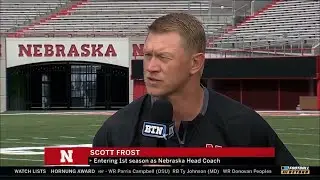 Scott Frost Nebraska HC On BTN Bus Tour!!