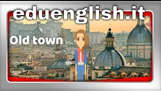 Around town, basic vocabulary about places in town and city | English learning for kids