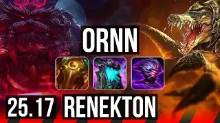 ORNN vs RENEKTON (TOP) | EUW Master | 25.17