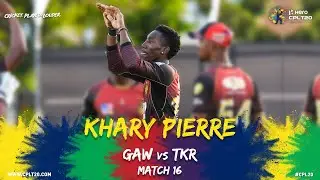 MATCH 16 KEY PLAYER |  KHARY PIERRE TKR  | #CPL20 #GAWvTKR #CricketPlayedLouder