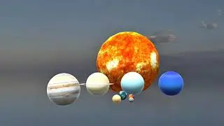 Bouncing Planets Size Comparison 🌍🪐 | Solar System in Motion