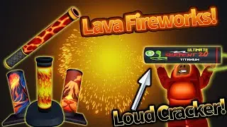 Cool Lava Fireworks And Loud Serpent 20 Cracker! (Fireworks playground) Roblox.