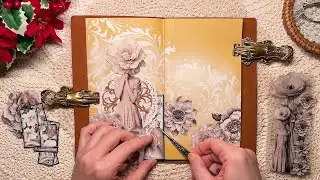 asmr 다꾸 | 크라프트 속지는 처음 써봐요😁 다이어리 꾸미기 #scrapbooking journaling collage ビンテージ コラージュ diary #greengarden