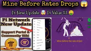 Pi network New Update 🤯 | Mining rate will drop after 1st March 😱 | Pi support Portal
