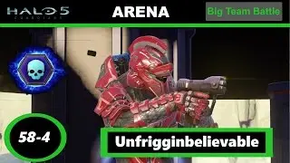 Halo 5: Guardians- Arena Gameplay 58-4 Unfrigginbelivable in Big Team Battle