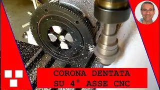 Costruzione di una corona dentata su 4th asse fresa CNC