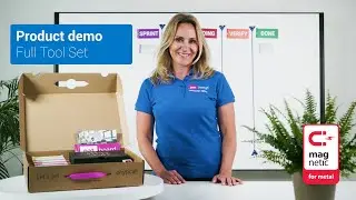 Scrum kanban board - Full Tool Set magnetic - product demo - PATboard