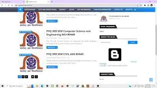 Download Previous year question of AKU Bihar Btech all branch
