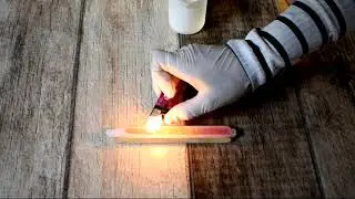 Caneta recarregável na resina epóxi.