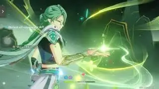 Genshin Impact | Baizhu Gameplay with Varesa, Furina and Bennett