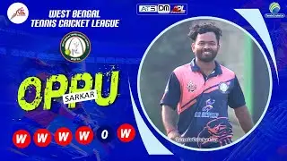 Oppu Sarkar 🔥1 Over 5 wickets 🔥 West Bengal Tennis Cricket League 2024 || Howrah ||
